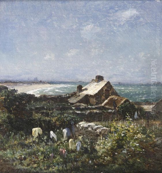 La Rade De Cherbourg Oil Painting by Armand Auguste Freret