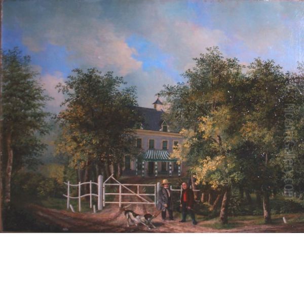 By The Gate Oil Painting by Jacobus Freudenberg