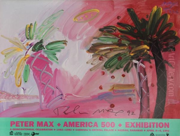 America 500 Exhibition, #2 Oil Painting by Max Adolf Peter Frey