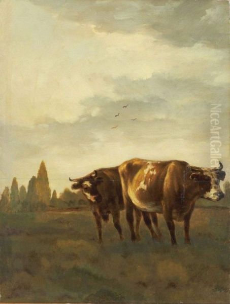 Tehenek Oil Painting by Wilhelm Frey