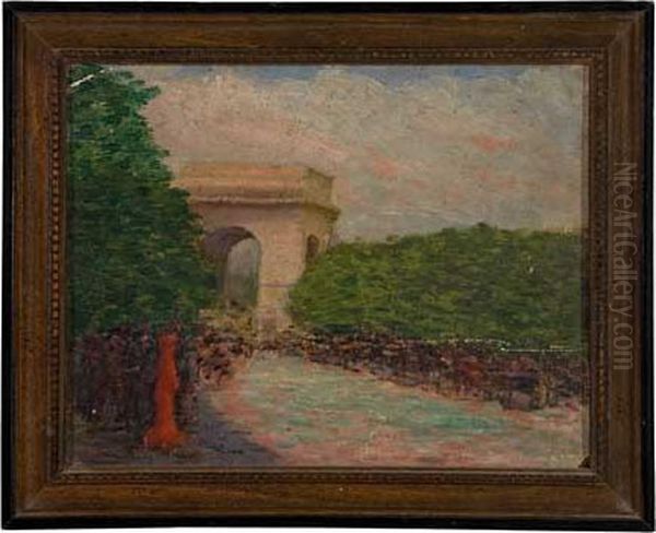 L'arc De Triomphe Oil Painting by Arnold Aaron Friedman