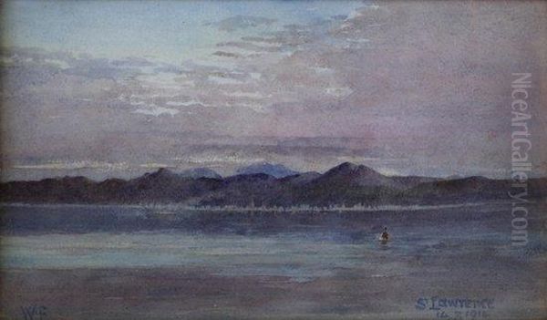 View Of St Lawrence, Canada Oil Painting by Washington F. Friend