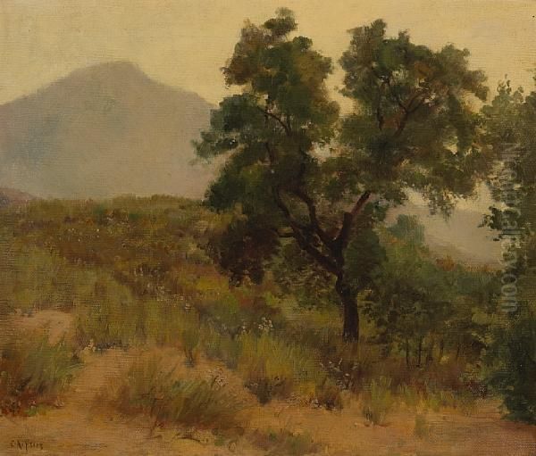 Early Morning, Alpine Oil Painting by Charles Arthur Fries