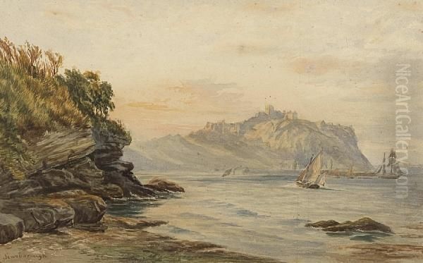 Coastal Landscape, Scarborough Oil Painting by Alfred Downing Fripp