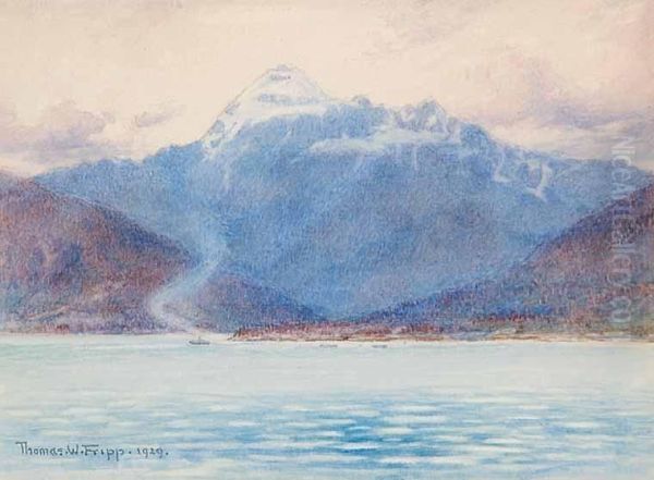 Gill Island Oil Painting by Thomas William Roberts