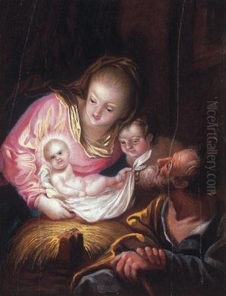 The Holy Family Oil Painting by Betty, Nee Bogner Frohlich