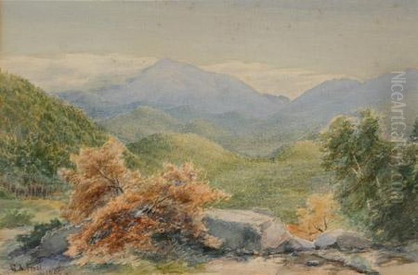 Mountain Landscape, Autumn Oil Painting by George Albert Frost