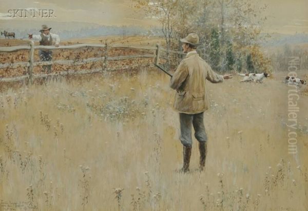 No Hunting Oil Painting by Arthur Burdett (Sr.) Frost