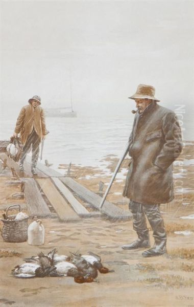 Return From Shooting Oil Painting by Arthur Burdett (Sr.) Frost