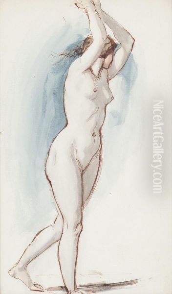 A Nymph Oil Painting by William Edward Frost