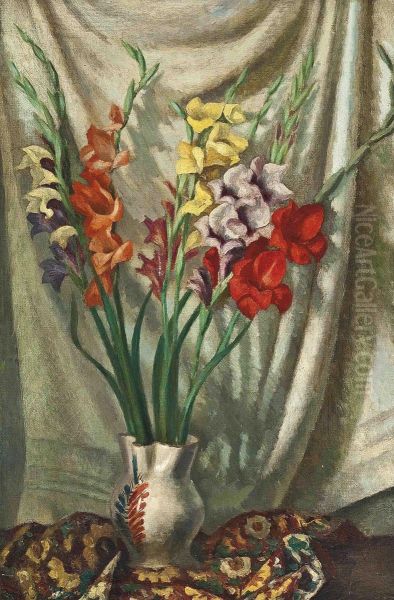 Gladioli Oil Painting by Roger Eliot Fry