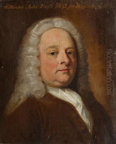 Portrait Of Edward Ashe Esq., M.p For Heytesbury Oil Painting by Thomas Frye