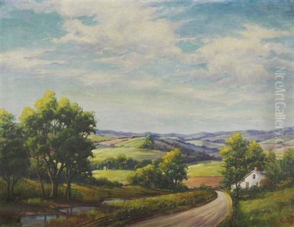 Landscape Oil Painting by Calvin W. Fryer