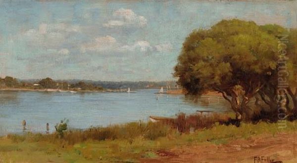 The Swan River, Perth Oil Painting by Florence Ada Fuller