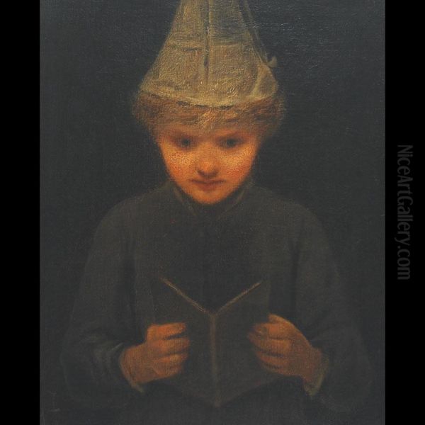 The Little Dunce Oil Painting by George Fuller