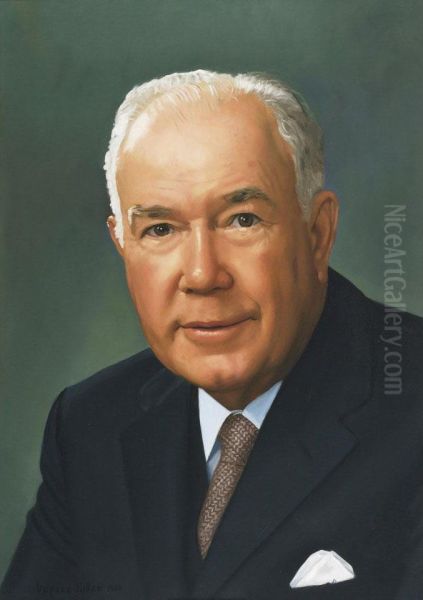 Portrait Of Nelson M. Davis Oil Painting by T. Fuller