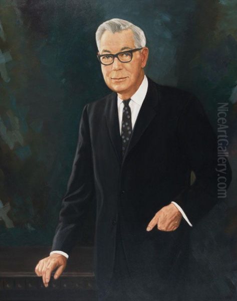 Portrait Of Sen. Mccutcheon Oil Painting by T. Fuller