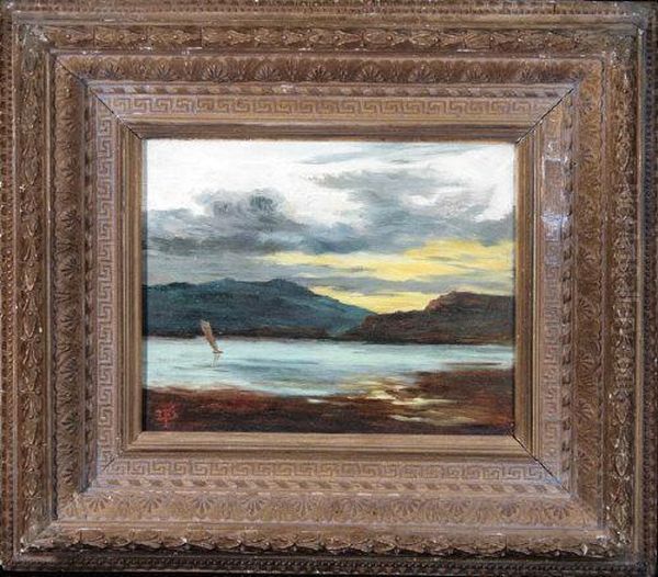 Ossian's Table, From Connel Ferry, Loch Etive Oil Painting by David Fulton