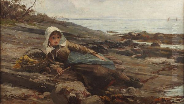 The Little Fishergirl Oil Painting by David Fulton