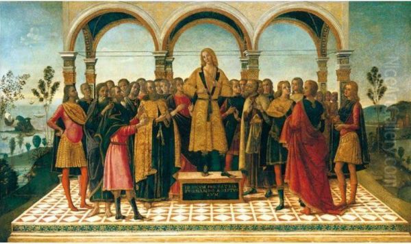 Scipio Proclaims His Candidature For Command Of The Roman Forces In Spain Oil Painting by Bernardino Fungai