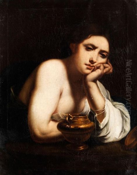 Die Heilige Maria Magdalena Oil Painting by Francesco Furrini