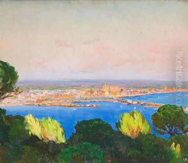 Vista De Palma De Mallorca Oil Painting by Joan Fuster Bonnin