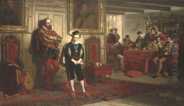 The Raid Of Ruthven, An Incident In The Life Of James Vi Ofscotland Oil Painting by William B. Collier Fyfe