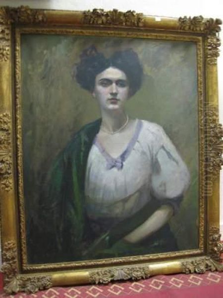 Elegante Au Collier Oil Painting by Gaboreti