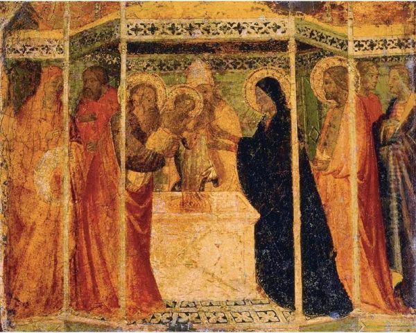 Presentation Of Christ In The Temple Oil Painting by Agnolo Gaddi