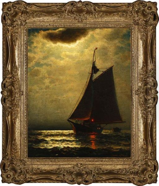 French Fishing Oil Painting by James Gadsby