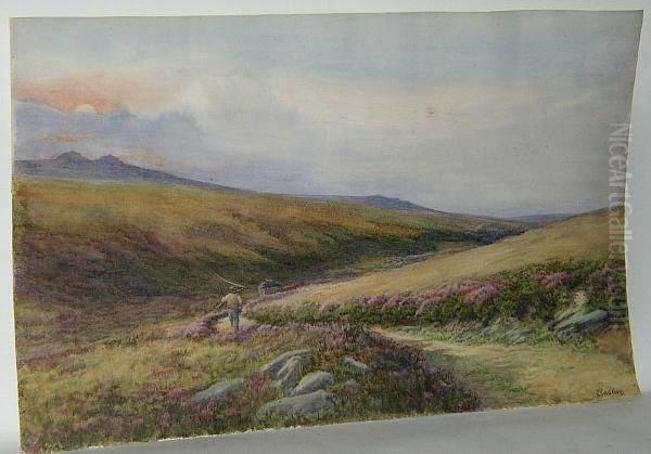 Road On Dartmoor Oil Painting by James Gadsby