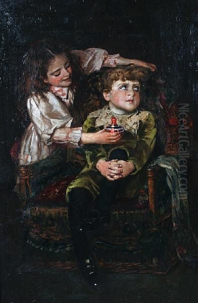 A Peace Offering Oil Painting by William Hippon Gadsby