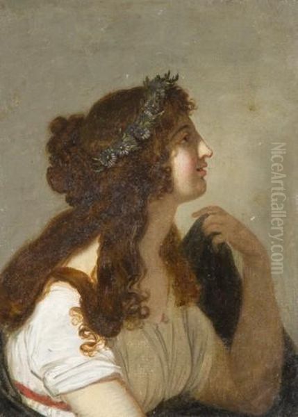 Etude Presumee Pour Sapho Oil Painting by Benigne Gagnereaux