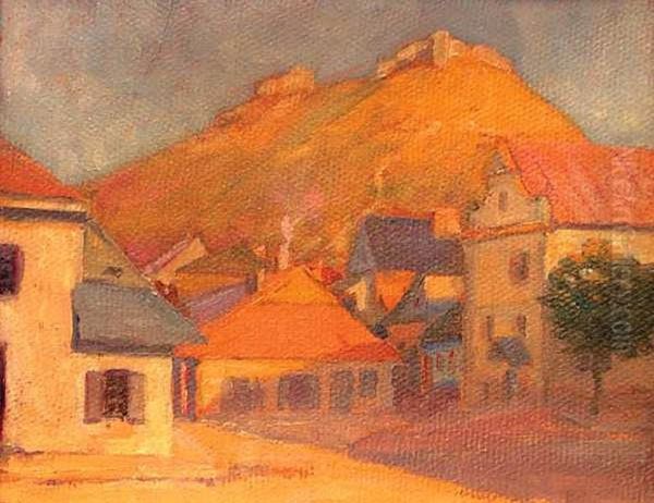 Krzemieniec Oil Painting by Wladyslaw Mihailov. Galimski