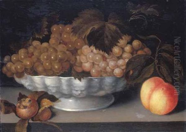 Natura Morta Con Alzata Di Frutta Oil Painting by Galizia Fede