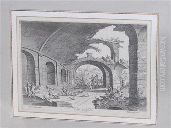 Group Of Six Engravings Oil Painting by Philip Galle