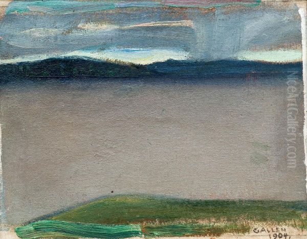 Landscape Oil Painting by Akseli Gallen-Kallela