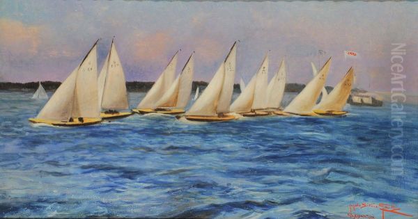 La Regata Oil Painting by Angelo Galli