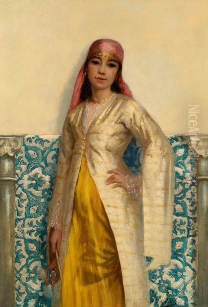 Jeune Femme Oil Painting by Louis Galliac