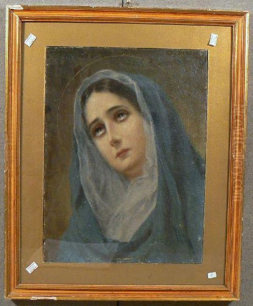 Madonna Oil Painting by Luigi Gallina