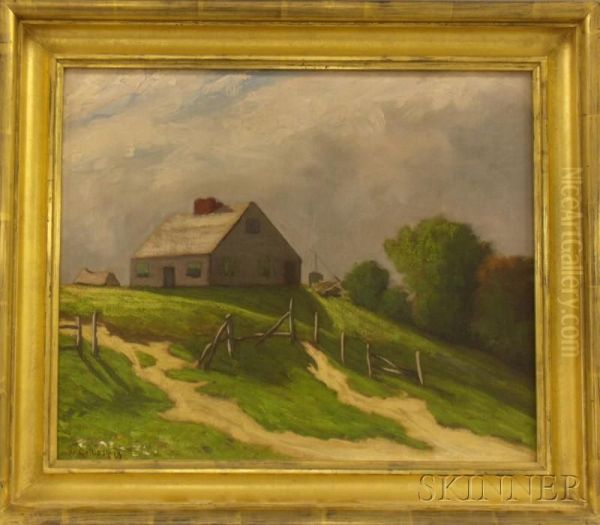 Landscape With A House On A Hill Oil Painting by Henry Hammond Gallison