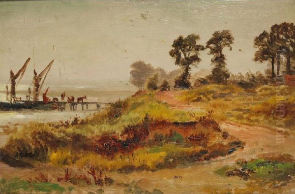 Between Southend And Lee Oil Painting by Robert Samuel Ennis Gallon