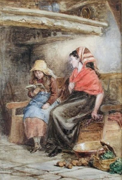 Gypsy Girls Oil Painting by Robert Samuel Ennis Gallon