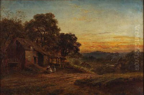 Vita Di Campagna Oil Painting by Robert Samuel Ennis Gallon