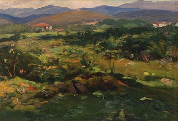 Paisaje Oil Painting by Enrique Galwey Y De Garcia