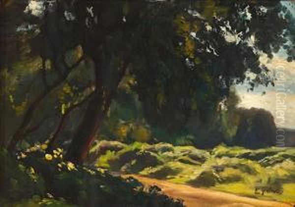 Paisaje Oil Painting by Enrique Galwey Y De Garcia