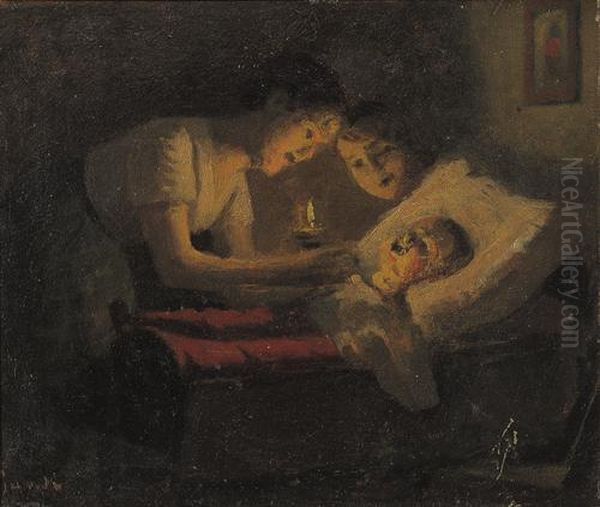 Cure Materne Oil Painting by Giacomo Gandi