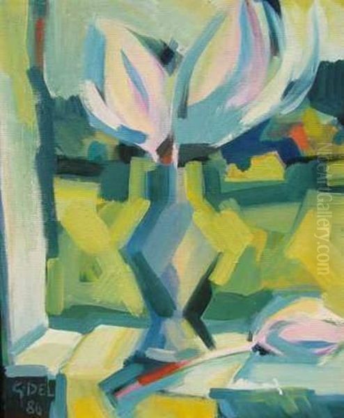 Bouquet 1986 Oil Painting by Giorgio Gandini Del Grano