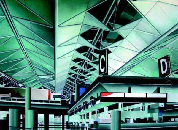 Terminal C_d Oil Painting by Antonio Gandino