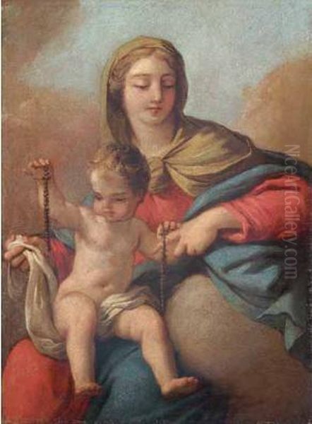 Madonna Con Il Bambino Oil Painting by Mauro Gandolfi